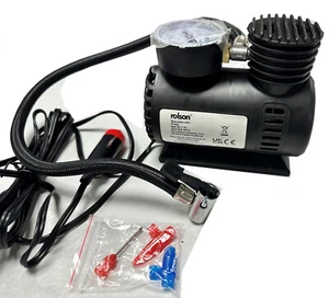 Rolsob 12v Mini Air Compressor Tyre Inflator Car Bike Bed Pump Cigarette - Picture 1 of 2