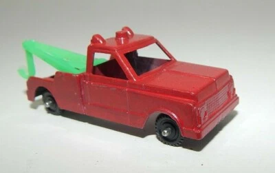 Camión de demolición Midgetoy diecast vintage rojo con gancho de plástico verde EE. UU. Foto 1 de 4