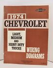 1974 Chevrolet Truck Light Medium Heavy Duty Original Wiring Diagrams Manual