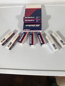 SET OF 8 AC DELCO CR43TS SPARK PLUGS 19157996 ****GENUINE**** - Picture 1 of 7