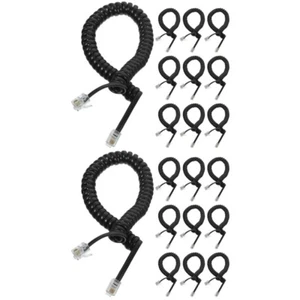 2 sztuki Zamienny kabel Zwinięty przewód Przewód telefoniczny do telefonu stacjonarnego - Zdjęcie 1 z 12