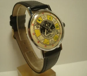 Reloj de pulsera Luch 2209 para hombre masónico vintage URSS soviético raro idea de regalo para hombre - Imagen 1 de 9