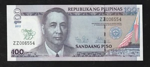 PHILIPPINES $ 100 PESOS 2012 MANILA HOTEL COMMEMORATIVE P 213 UNC * - Picture 1 of 2
