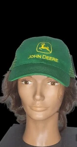 John Deere K Products Hat Snapback Mesh Trucker Hat Cap Green Farm New With Tags - Picture 1 of 12