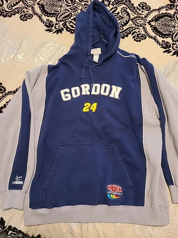 Vintage 1990s Jeff Gordon Hoodie Dupont Motorsports Adult XL NASCAR Cover