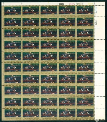 Scott #1335 5¢ Biglin Brothers Racing Mint Sheet MNH  CV $11.10 - Image 1 of 2