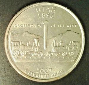 2007 P Utah Washington Statehood Quarters CR-224 - Picture 1 of 3
