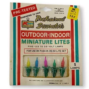 Kmart, Vintage 2.5-3.5V Miniature Lite Lamps, Christmas Lights, Pro Decorator's - Picture 1 of 2