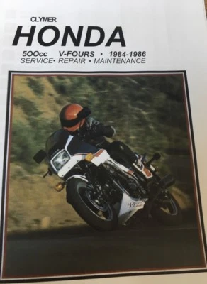 HONDA VF 500 V FOURS WORKSHOP SERVICE MANUAL 1984 - 1986 Paper bound copy nos - Image 1 of 4