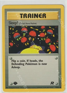 POKEMON TEAM ROCKET SLEEP TRAINER CARD - 79/82 - 1ST EDITION FREE UK P&P - Picture 1 of 1