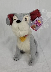 "Disney Dama y el ""Vagabundo"" Perro Peluche Animal de Peluche 9" Gris Aplausos.Nuevo - Imagen 1 de 4