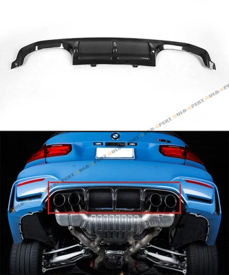 FITS 2015-20 BMW F8X M3 M4 PERFORMANCE STYLE CARBON FIBER REAR BUMPER DIFFUSER  - Image 1 of 3