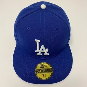 New Era Los Angeles Dodgers 59FIFTY eng anliegende Mütze royalblau Größe 7 5/8 NEU Kappe - Bild 1 von 3