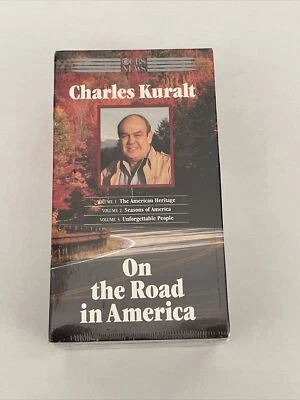 On The Road With Charles Kuralt SEALED VHS 3 Tape Set CBS News New Sealed 1023a - Image 1 of 4
