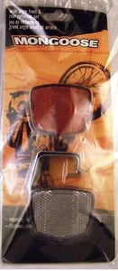 Mongoose Bike Reflector Set-Front & Back New - Picture 1 of 2