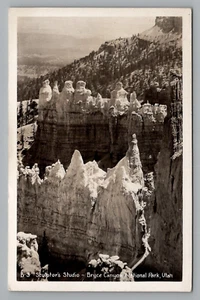 Postal RPPC Utah Sculptors Studio Bryce Canyon National Park publicado Whipple - Imagen 1 de 2