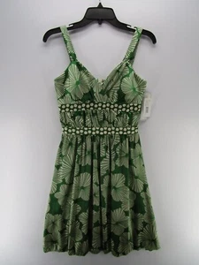 La Belle Dress Women 3 4 Green Fit Flare Sweetheart Pleated Empire Waist Y2K NEW - Picture 1 of 9