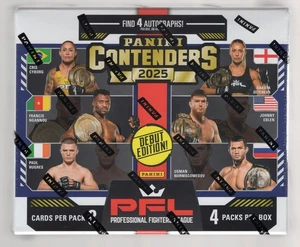 2025 PANINI CONTENDERS PFL PROFESSIONAL FIGHERS LEAGUE FACTORY SEALED HOBBY BOX - Bild 1 von 2