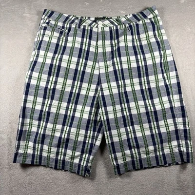 Vintage Anchor Blue Shorts Men’s 38 Plaid Baggy Chino Skater Grunge Y2K #1036 - Image 1 of 4