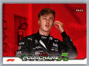 2024 Topps Paddock Pass Formula 1 - Theo Pourchaire #28 Red Foil (RC) - Picture 1 of 2