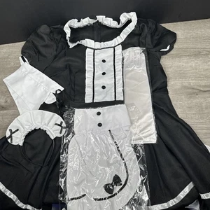 Costume Vestito Donna Anime Cosplay Damigella Francese 3X Halloween Vedi Descrizione - Foto 1 di 15