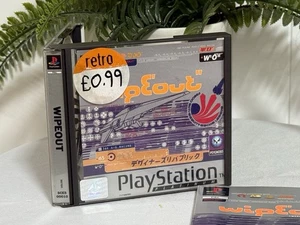 Wipeout Sony PlayStation PS1 UK PAL 1995 Platinum - Picture 1 of 4