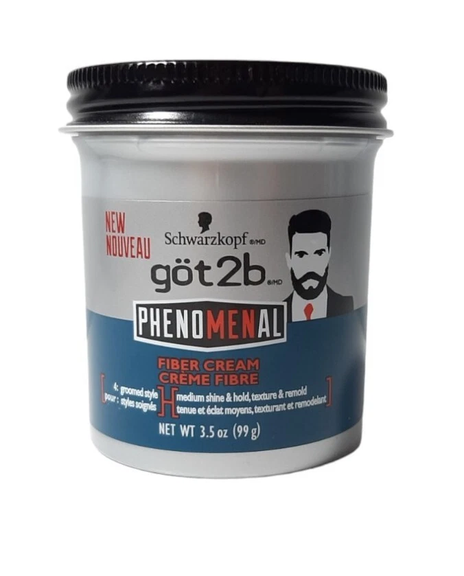 1 DISCONTINUED Schwarzkopf Got2b PhenoMENal Fiber Hair Cream 3.5Oz - Image 1 of 1