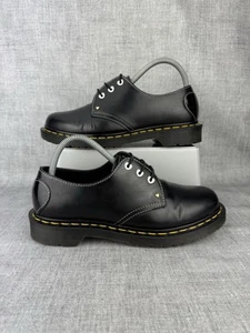 Dr Martens 1461 Hearts AW501 Shoes Black Leather Women’s UK Size 6 Heart Design - Picture 1 of 20