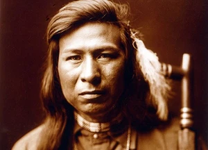 Tah It Way & Calumet Pipe by Edward S. Curtis, c1905, 5" x 7" - Picture 1 of 6