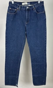 Vintage 90s GAP Jeans Womens 29 29x33 ACTUAL Dark Wash Denim Straight Leg Grunge - Picture 1 of 13