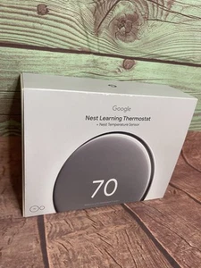 *NEW* Google Nest Learning Thermostat 4th Gen & Temperature Sensor Silver SEALED - Picture 1 of 3