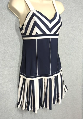 Fila Tennis Dress Modern Heritage x Ginny Hilfiger Pleated Bottom Striped Class - Image 1 of 4