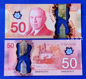 UNC Canada Banknote 2012 $50 Fifty Dollar Polymer P# 109c Wilkins/Macklem #GMH - Picture 1 of 1