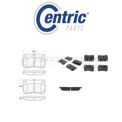 Centric Posi Quiet Metallic Brake Pads w Shims for 2006-2013 Lexus IS350 tv Foto 1 de 4