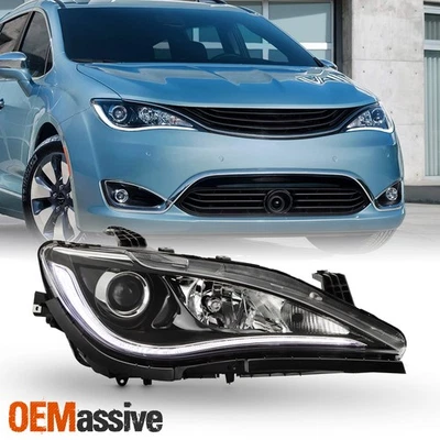 For 2017-2020 Chrysler Pacifica Halogen w/ LED DRL Quad Lamp Headlight Passenger - Image 1 of 4