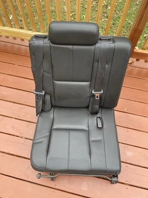 07-14 Suburban Tahoe Yukon Denali Escalade tercera fila pasajero asiento lateral ¡NEGRO!! Foto 1 de 4