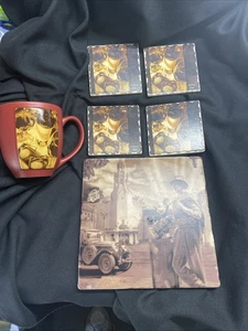 Disney Epcot International Food & Wine Festival Coffee Mug& coasters & Hot Plate - Picture 1 of 12