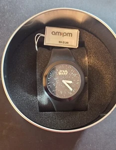 AM:PM Star Wars Black Kids Silicone Watch New with Tags - Picture 1 of 2