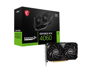 MSI GeForce RTX 4060 VENTUS 2X BLACK 8G OC Graphics Card - Picture 1 of 4