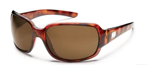 SUNCLOUD "Cookie" Women's Polarized Sunglasses TORTOISE FRAME Polar Brown $54.95