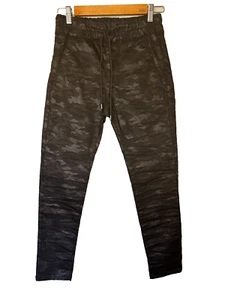 NWT Flog Shely Drawstring Pants Womens 24 Black Camouflage Pockets Casual Skinny - Picture 1 of 7