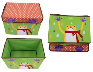 Spielzeugbox Frosch Aufbewahrungsbox Spielzeugkiste Aufbewahrung Kindermöbel - Bild 1 von 1