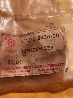 VINTAGE GENUINE KAWASAKI 311220-8436-00 21013-2052 CONDENCER CONDENSER [4875E-6] - Изображение 1 из 4