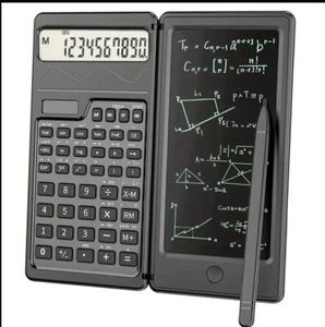 Calculator with Writing Tablet, Foldable And Sturdy, School, Business - Picture 1 of 6