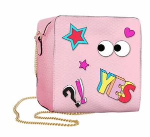 NWT Hannah Banana Girls Super Cute Pink Girls Purse w/Gold Chain Straps Gift - Picture 1 of 1
