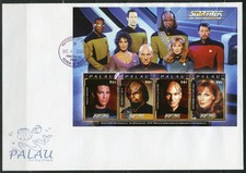 PALAU 2003 STAR TREK THE NEST GENERATION  SHEET(4)  FIRST DAY COVER