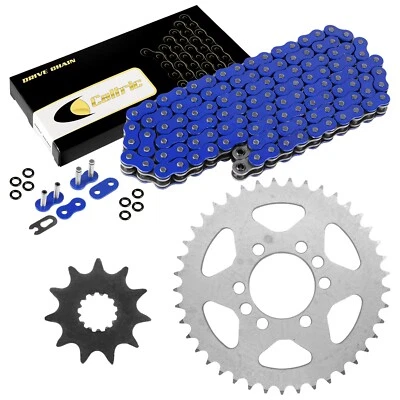 Blue O-Ring Drive Chain & Sprockets Kit for Suzuki LT230E Quadrunner 230 86-93 Foto 1 de 4