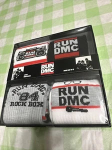 Run Dmc 4 Pack Crew Socks 10-13 Gift Box - Picture 1 of 4