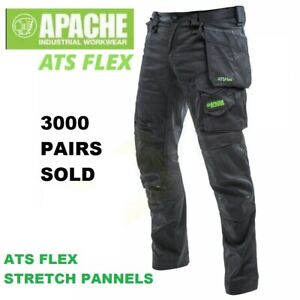 Apache ATS Flex Work Trousers - NEW 2023 Stretch Panels - Slim Fit - Holster