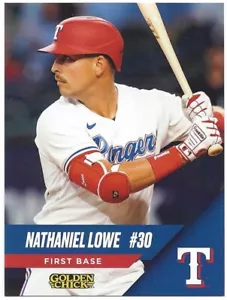 2023 Texas Rangers Golden Chick Nathaniel Lowe Postkarte SGA Washington Nationals - Bild 1 von 1